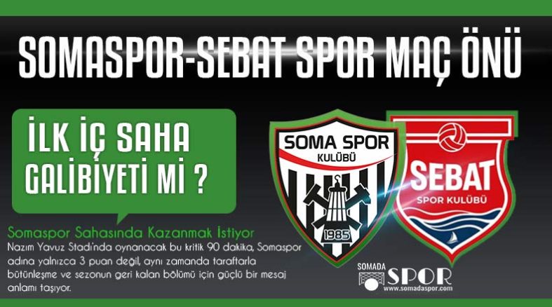 Somaspor-Sebat Gençlikspor Maç Önü