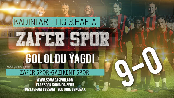 Soma Zafer Spor’dan Gol Yağmuru:9-0