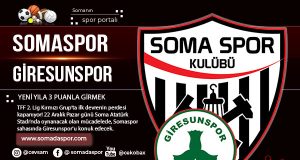 Somaspor, Giresunspor Maçına Mutlak Galibiyet Parolasıyla Çıkacak