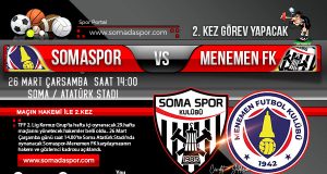 Somaspor-Menemen FK Maçının Hakemleri Açıklandı